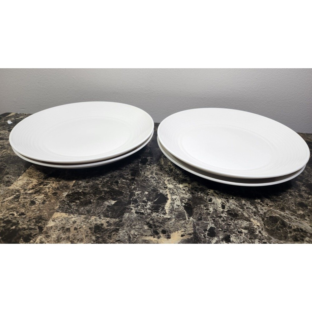 Royal Doulton Gordon Ramsey White 8.5" Plates Porcelain Set Of 4